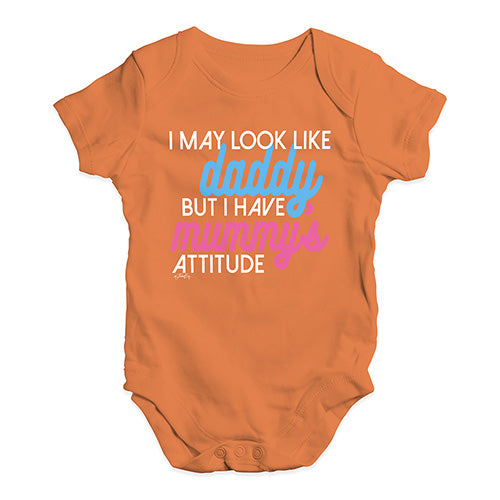 I Have Mummy's Attitude Baby Unisex Baby Grow Bodysuit