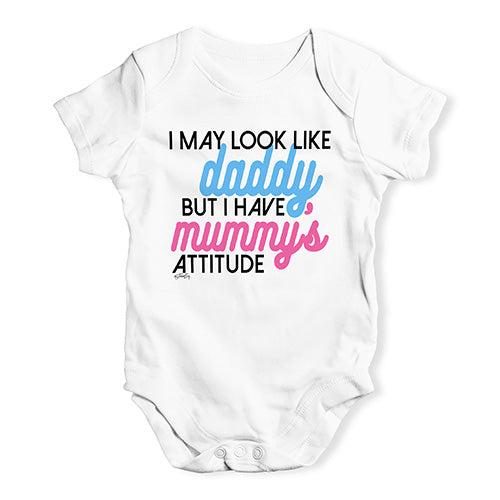 I Have Mummy's Attitude Baby Unisex Baby Grow Bodysuit