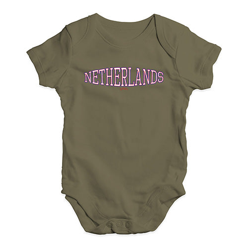 Netherlands College Grunge Baby Unisex Baby Grow Bodysuit
