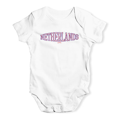 Netherlands College Grunge Baby Unisex Baby Grow Bodysuit