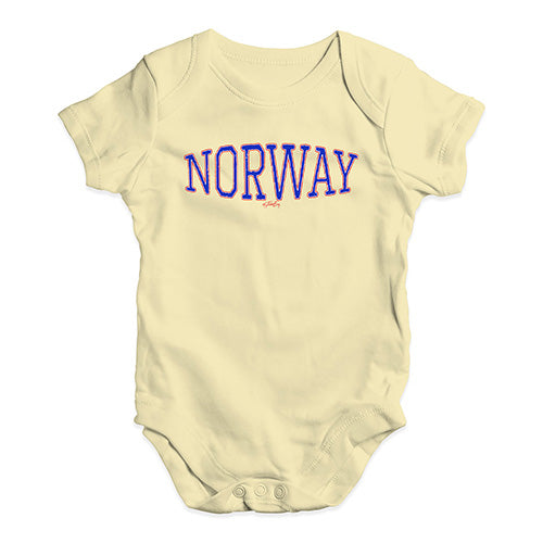 Norway College Grunge Baby Unisex Baby Grow Bodysuit