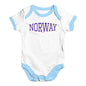 Norway College Grunge Baby Unisex Baby Grow Bodysuit