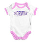 Norway College Grunge Baby Unisex Baby Grow Bodysuit