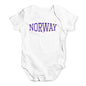 Norway College Grunge Baby Unisex Baby Grow Bodysuit