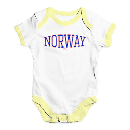 Norway College Grunge Baby Unisex Baby Grow Bodysuit