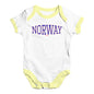 Norway College Grunge Baby Unisex Baby Grow Bodysuit