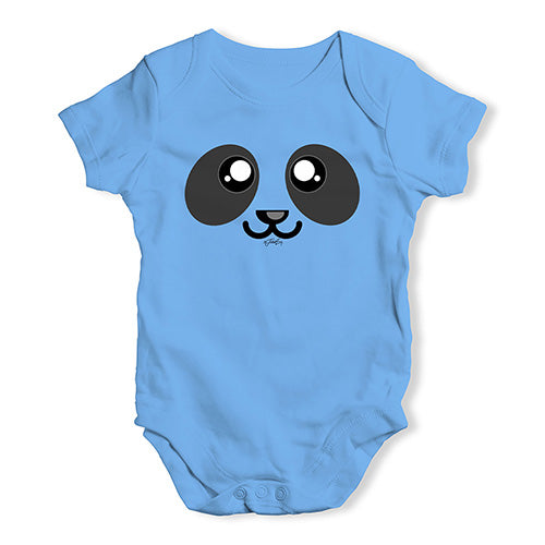 Panda Face Baby Unisex Baby Grow Bodysuit