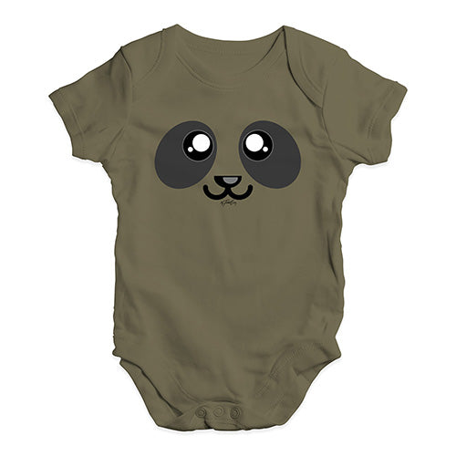 Panda Face Baby Unisex Baby Grow Bodysuit