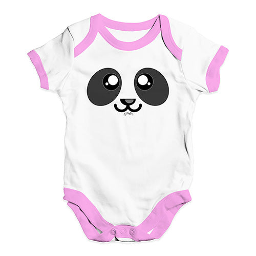 Panda Face Baby Unisex Baby Grow Bodysuit