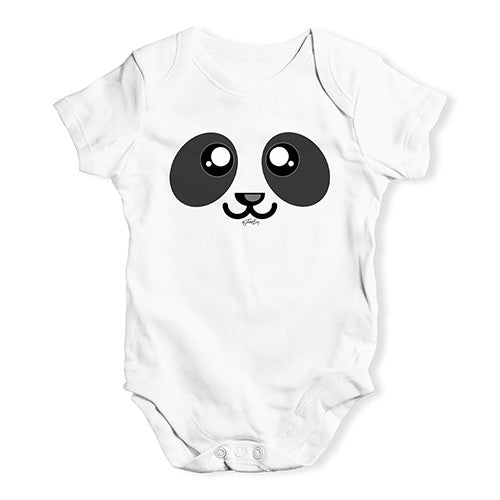 Panda Face Baby Unisex Baby Grow Bodysuit