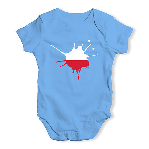 Poland Splat Baby Unisex Baby Grow Bodysuit