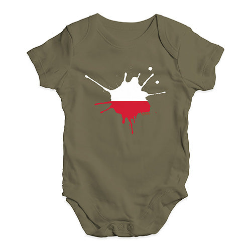 Poland Splat Baby Unisex Baby Grow Bodysuit