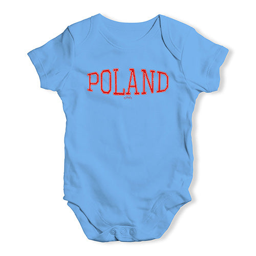 Poland College Grunge Baby Unisex Baby Grow Bodysuit