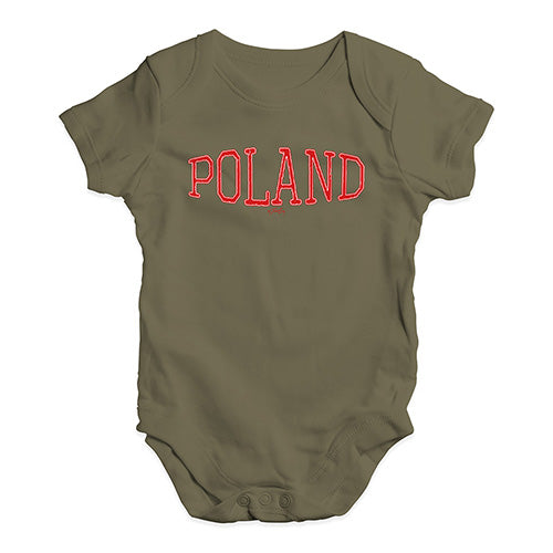 Poland College Grunge Baby Unisex Baby Grow Bodysuit