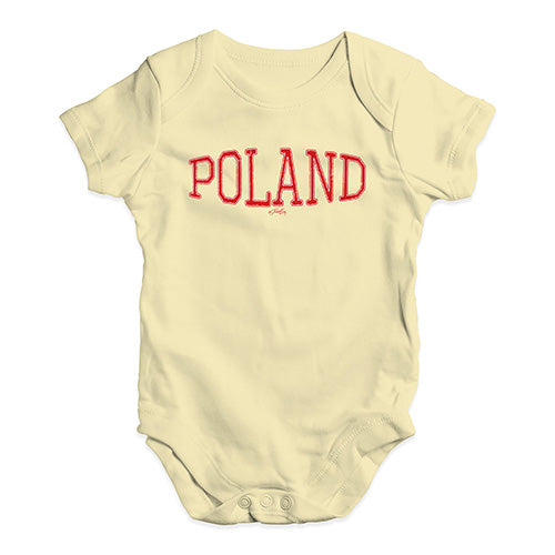 Poland College Grunge Baby Unisex Baby Grow Bodysuit