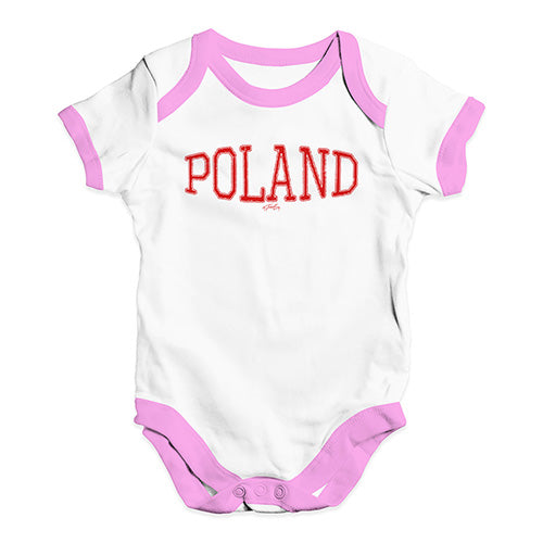 Poland College Grunge Baby Unisex Baby Grow Bodysuit