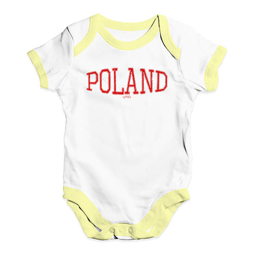 Poland College Grunge Baby Unisex Baby Grow Bodysuit