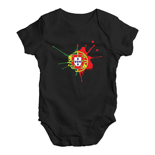 Portugal Splat Baby Unisex Baby Grow Bodysuit