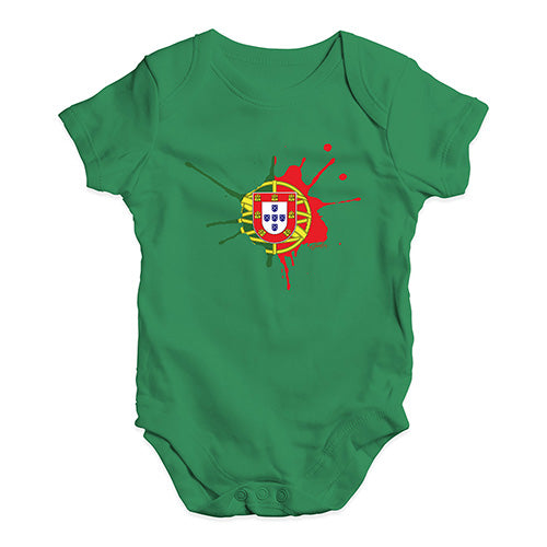 Portugal Splat Baby Unisex Baby Grow Bodysuit