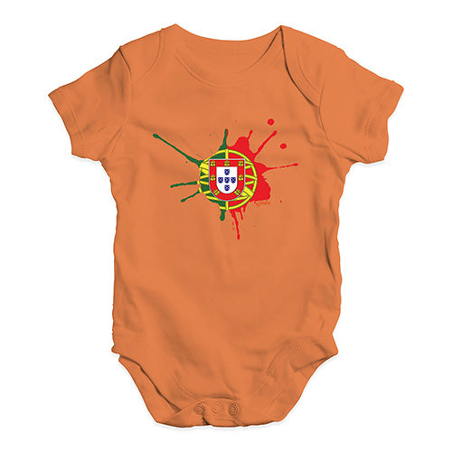 Portugal Splat Baby Unisex Baby Grow Bodysuit