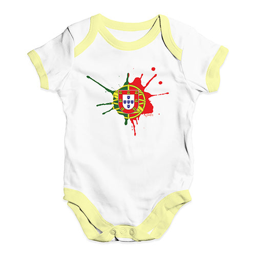 Portugal Splat Baby Unisex Baby Grow Bodysuit