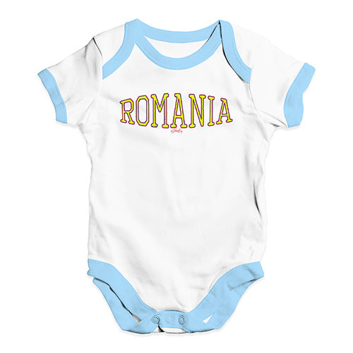 Romania College Grunge Baby Unisex Baby Grow Bodysuit