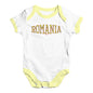 Romania College Grunge Baby Unisex Baby Grow Bodysuit