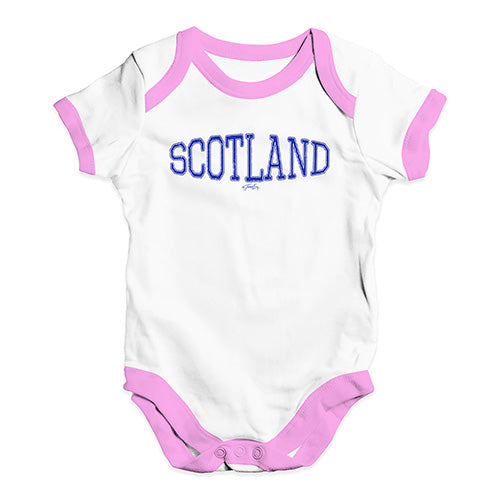 Scotland College Grunge Baby Unisex Baby Grow Bodysuit