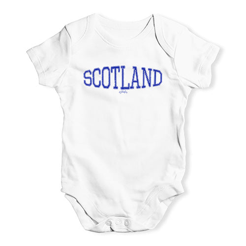 Scotland College Grunge Baby Unisex Baby Grow Bodysuit