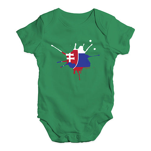 Slovakia Splat Baby Unisex Baby Grow Bodysuit