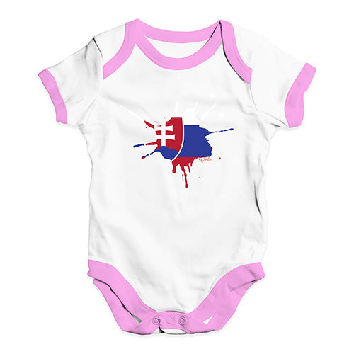 Slovakia Splat Baby Unisex Baby Grow Bodysuit