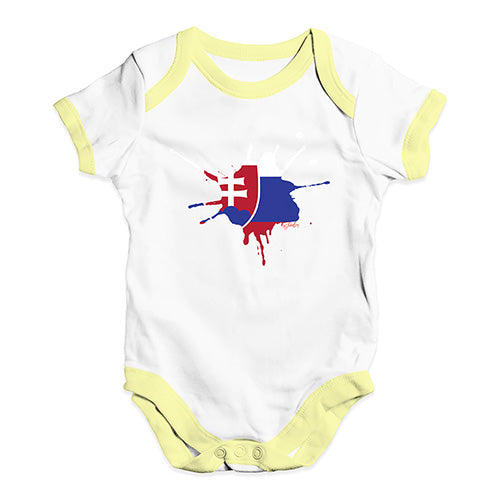 Slovakia Splat Baby Unisex Baby Grow Bodysuit