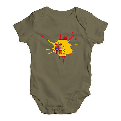 Spain Splat Baby Unisex Baby Grow Bodysuit