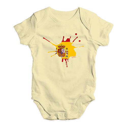 Spain Splat Baby Unisex Baby Grow Bodysuit