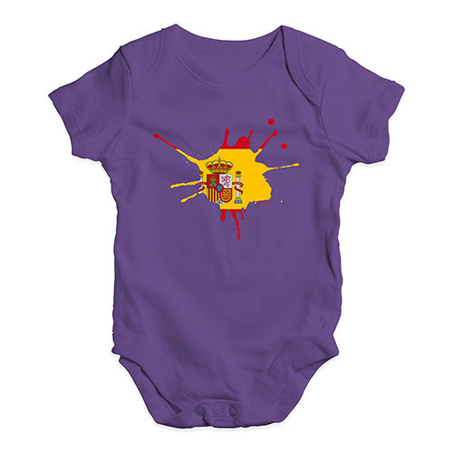 Spain Splat Baby Unisex Baby Grow Bodysuit