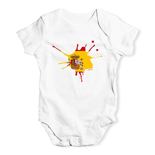 Spain Splat Baby Unisex Baby Grow Bodysuit