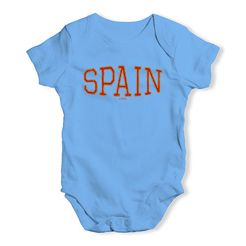 Spain College Grunge Baby Unisex Baby Grow Bodysuit