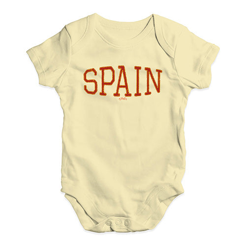 Spain College Grunge Baby Unisex Baby Grow Bodysuit