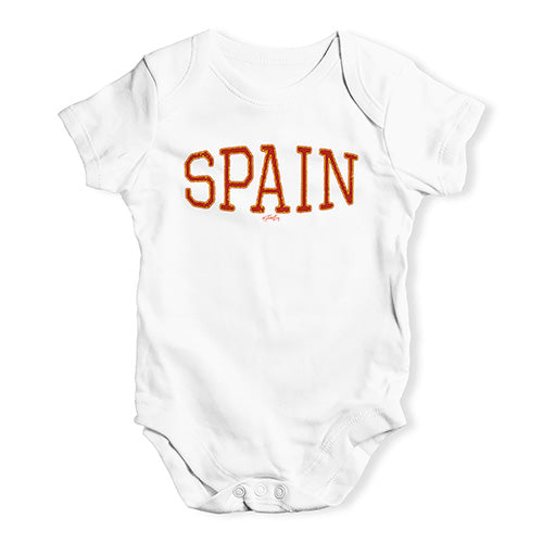 Spain College Grunge Baby Unisex Baby Grow Bodysuit