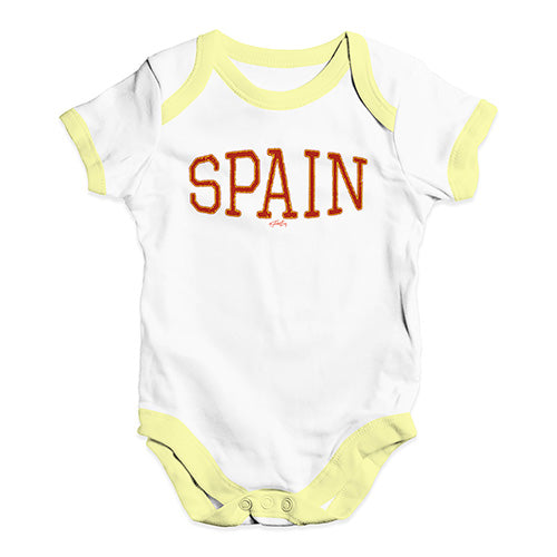 Spain College Grunge Baby Unisex Baby Grow Bodysuit