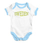 Sweden College Grunge Baby Unisex Baby Grow Bodysuit