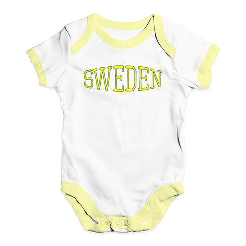 Sweden College Grunge Baby Unisex Baby Grow Bodysuit