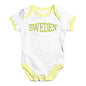 Sweden College Grunge Baby Unisex Baby Grow Bodysuit