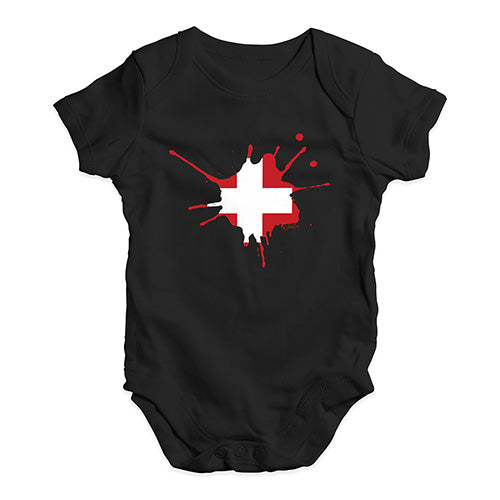 Switzerland Splat Baby Unisex Baby Grow Bodysuit