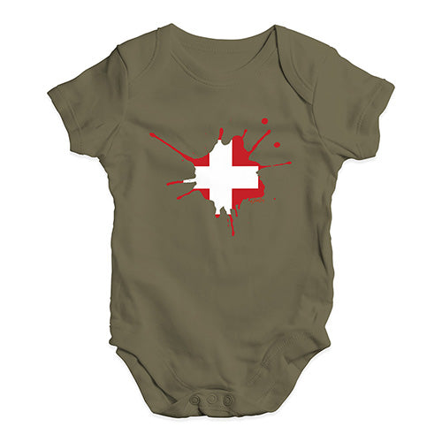 Switzerland Splat Baby Unisex Baby Grow Bodysuit