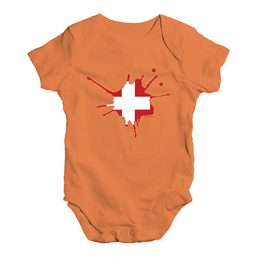 Switzerland Splat Baby Unisex Baby Grow Bodysuit