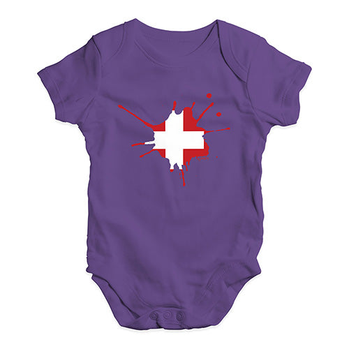 Switzerland Splat Baby Unisex Baby Grow Bodysuit