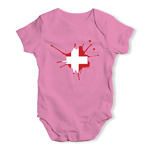 Switzerland Splat Baby Unisex Baby Grow Bodysuit