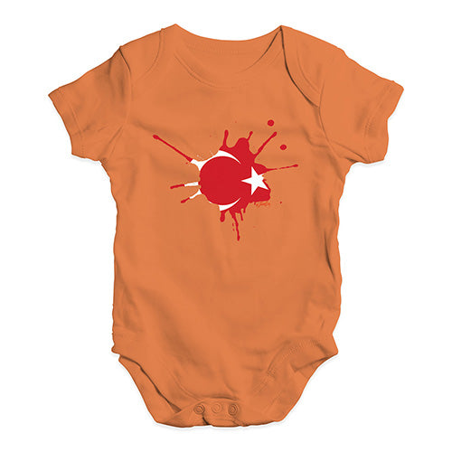 Turkey Splat Baby Unisex Baby Grow Bodysuit