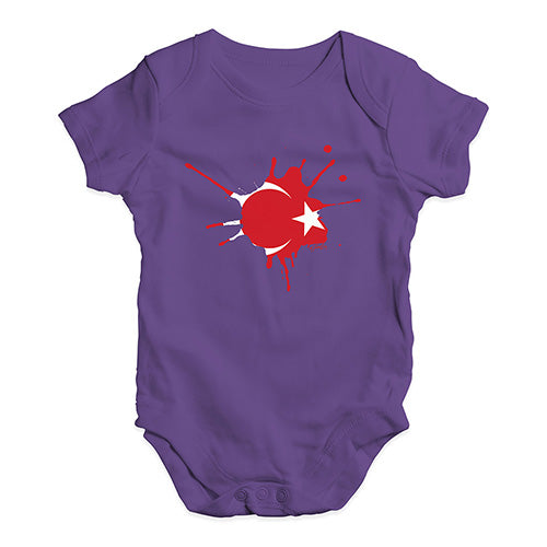 Turkey Splat Baby Unisex Baby Grow Bodysuit